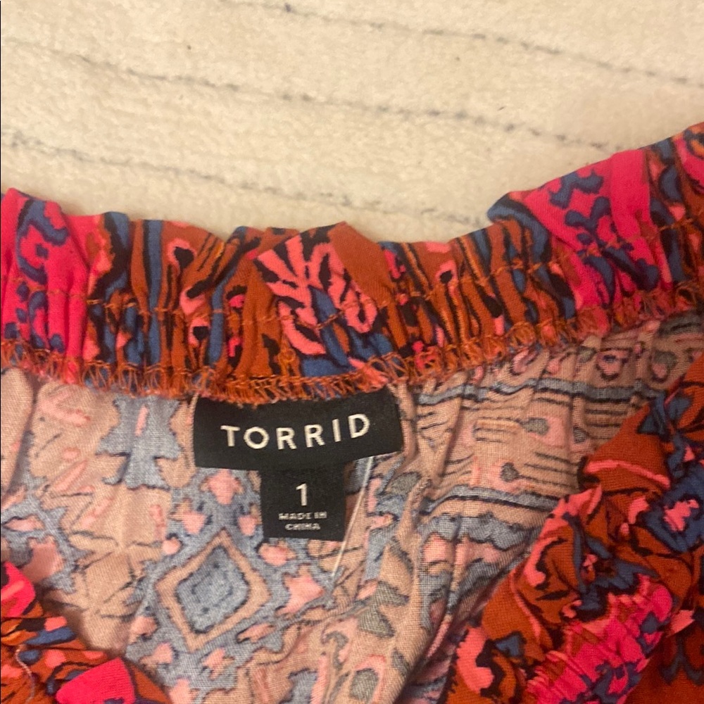 TORRID. Bohemian Pink and Orange Maxi Dress - Picture 7 of 7